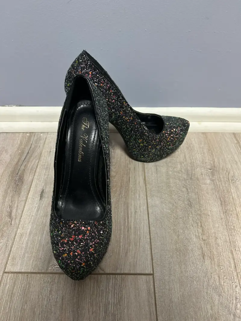 Tacones de fiesta con brillo multicolor - 2