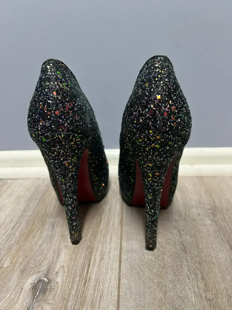 Tacones de fiesta con brillo multicolor - 3