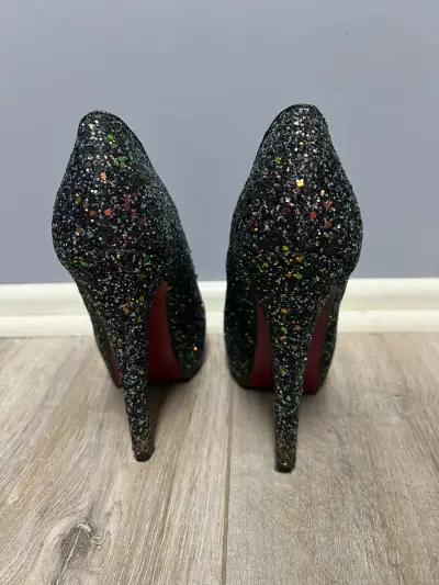 Tacones de fiesta con brillo multicolor - miniatura 3