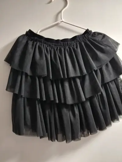 Falda de tul con volantes negra Zara - miniatura 2