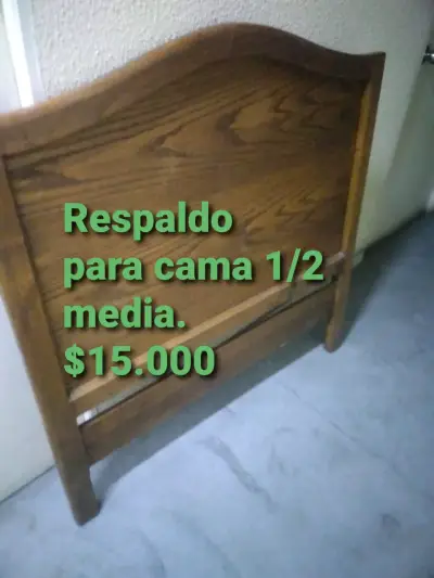 Respaldo de madera para cama 1 1/2 - miniatura 1