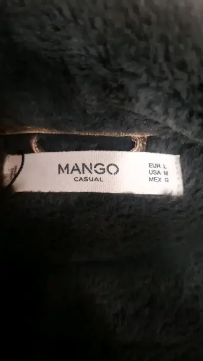 Chaqueta dorada Mango con forro peludito - miniatura 2