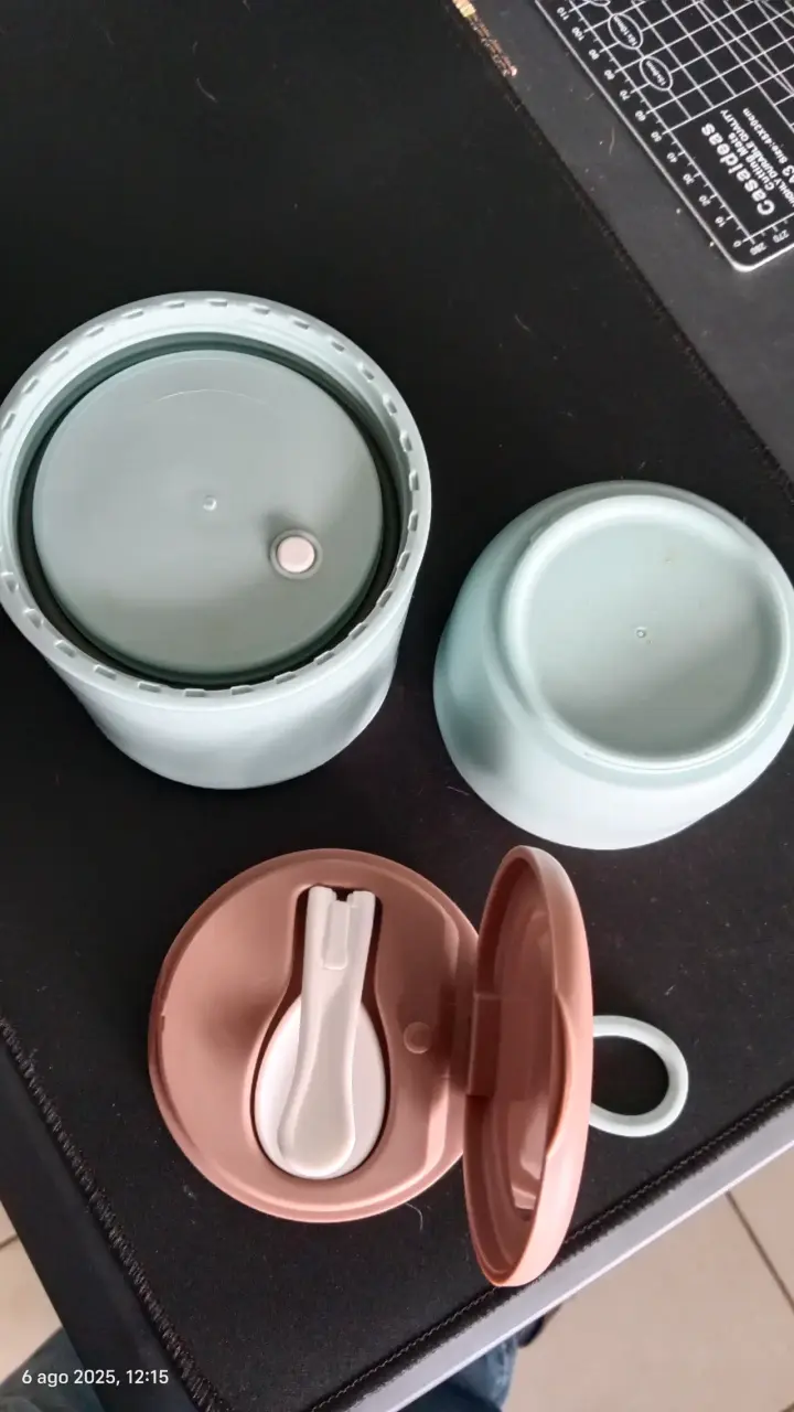 Termo de comida portátil con cuchara - 3