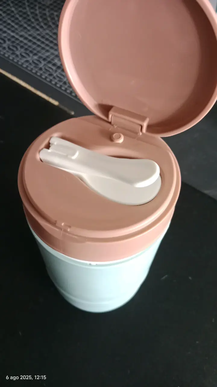 Termo de comida portátil con cuchara - 4