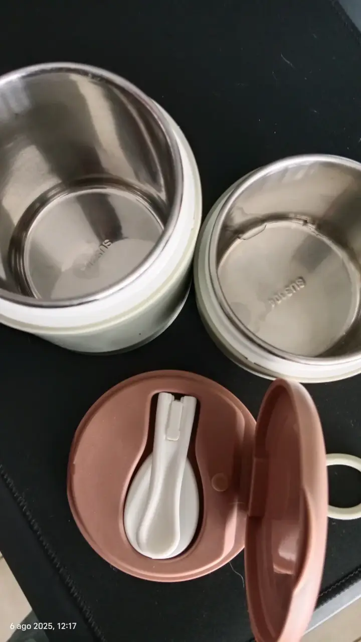 Termo de comida con compartimentos y cuchara - 3
