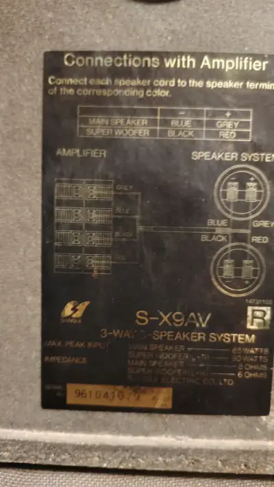 Parlante 3 vías S-X9AV con superwoofer - miniatura 3