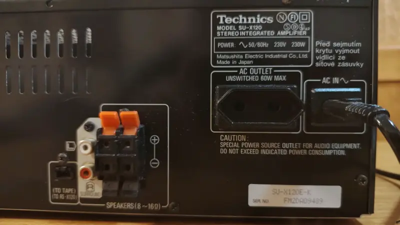 Amplificador estéreo Technics SU-X120 - 5