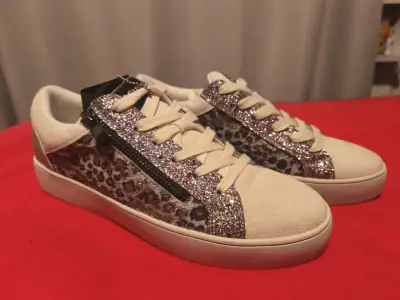 Zapatillas de Mujer con Brillo y Estampado Animal Print - miniatura 1