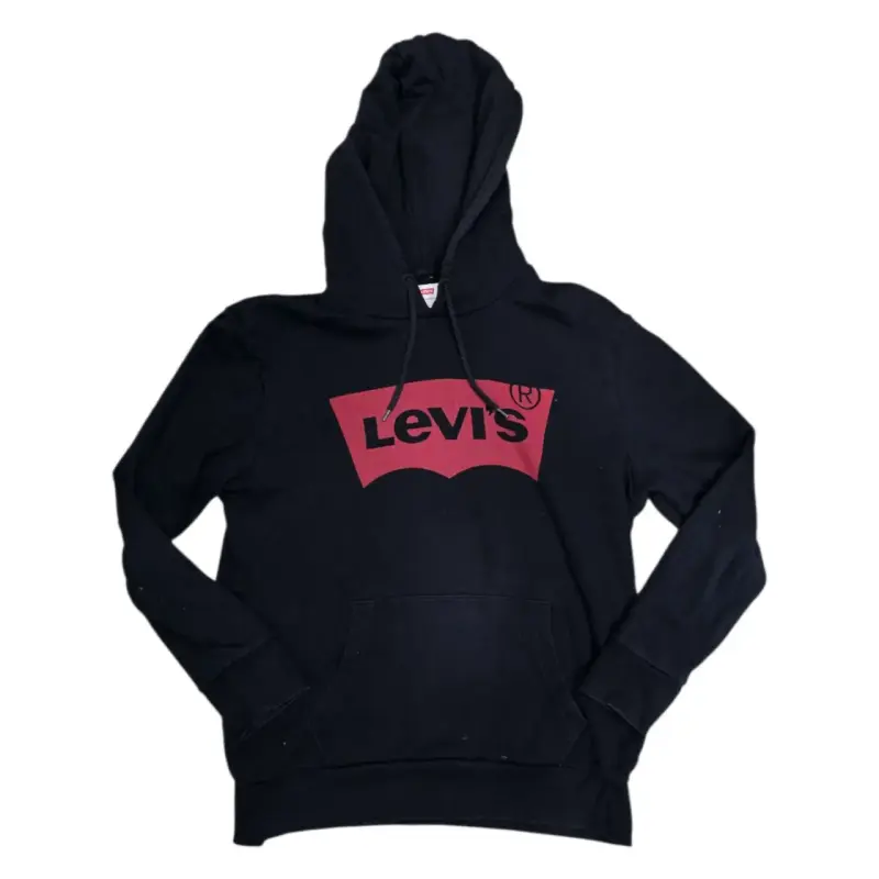 Polerón con capucha Levi's negro para hombre - 1