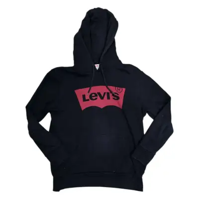 Polerón con capucha Levi's negro para hombre - miniatura 1