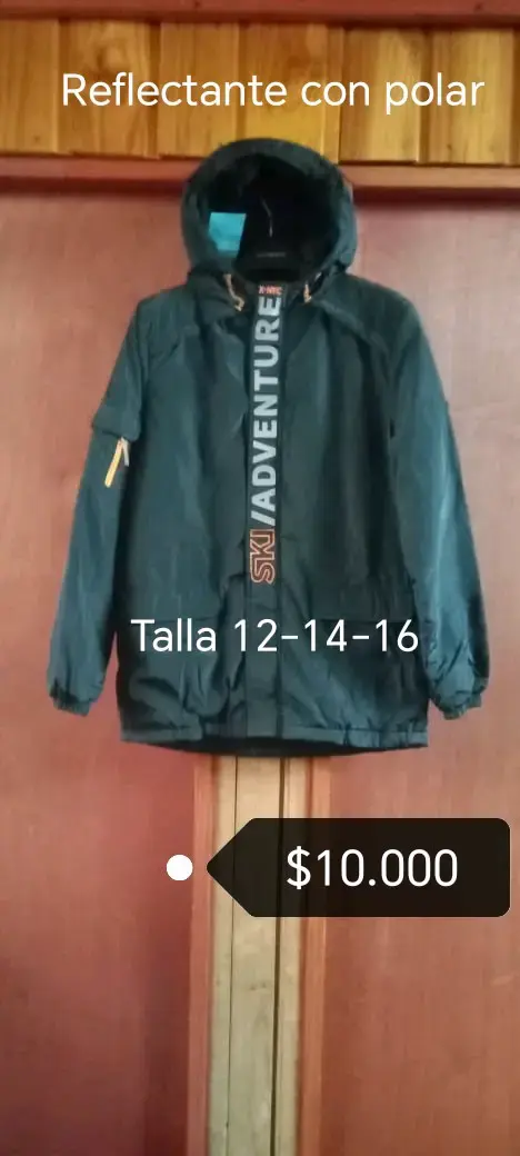 Parka morada con gorro para niña Talla 16 - 6