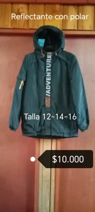 Parka morada con gorro para niña Talla 16 - miniatura 6