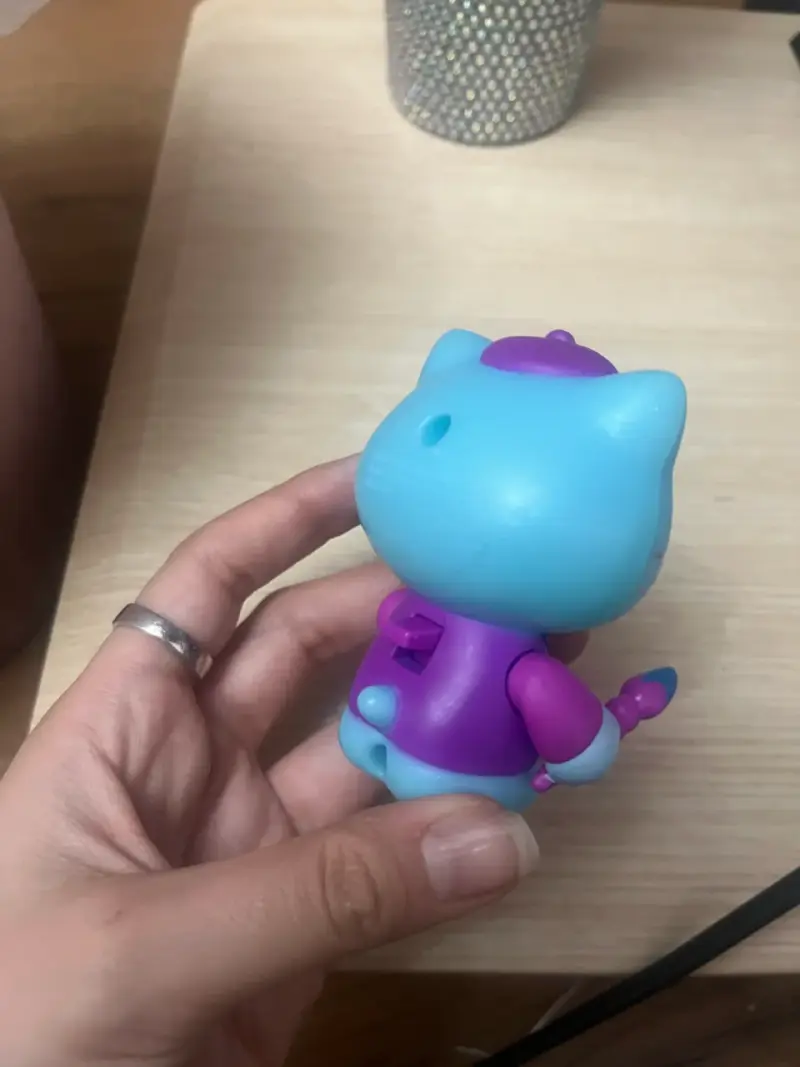 Figura coleccionable Hello Kitty azul - 2