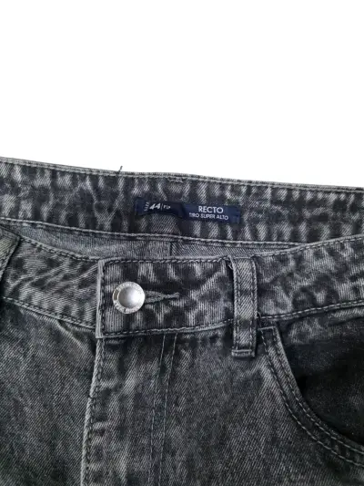 Jeans tiro alto rectos mujer - miniatura 2