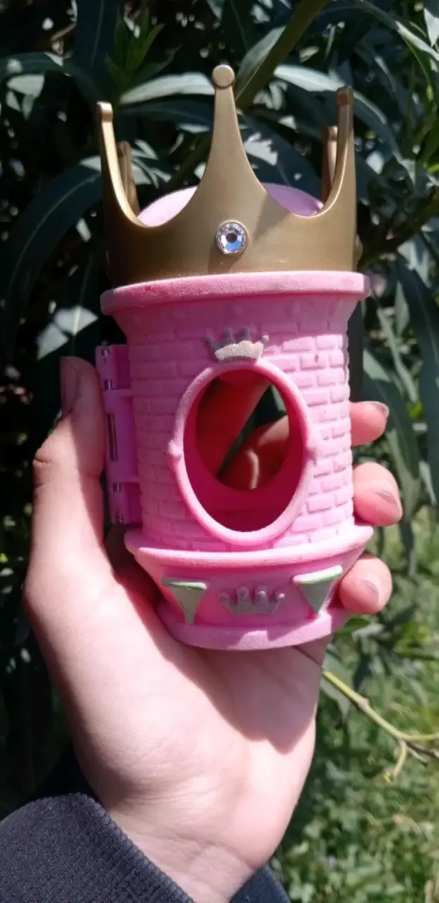 Juguete torre castillo rosa para niños - 1