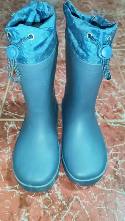 Botas de lluvia azules para niños Bubblegummers - miniatura 1