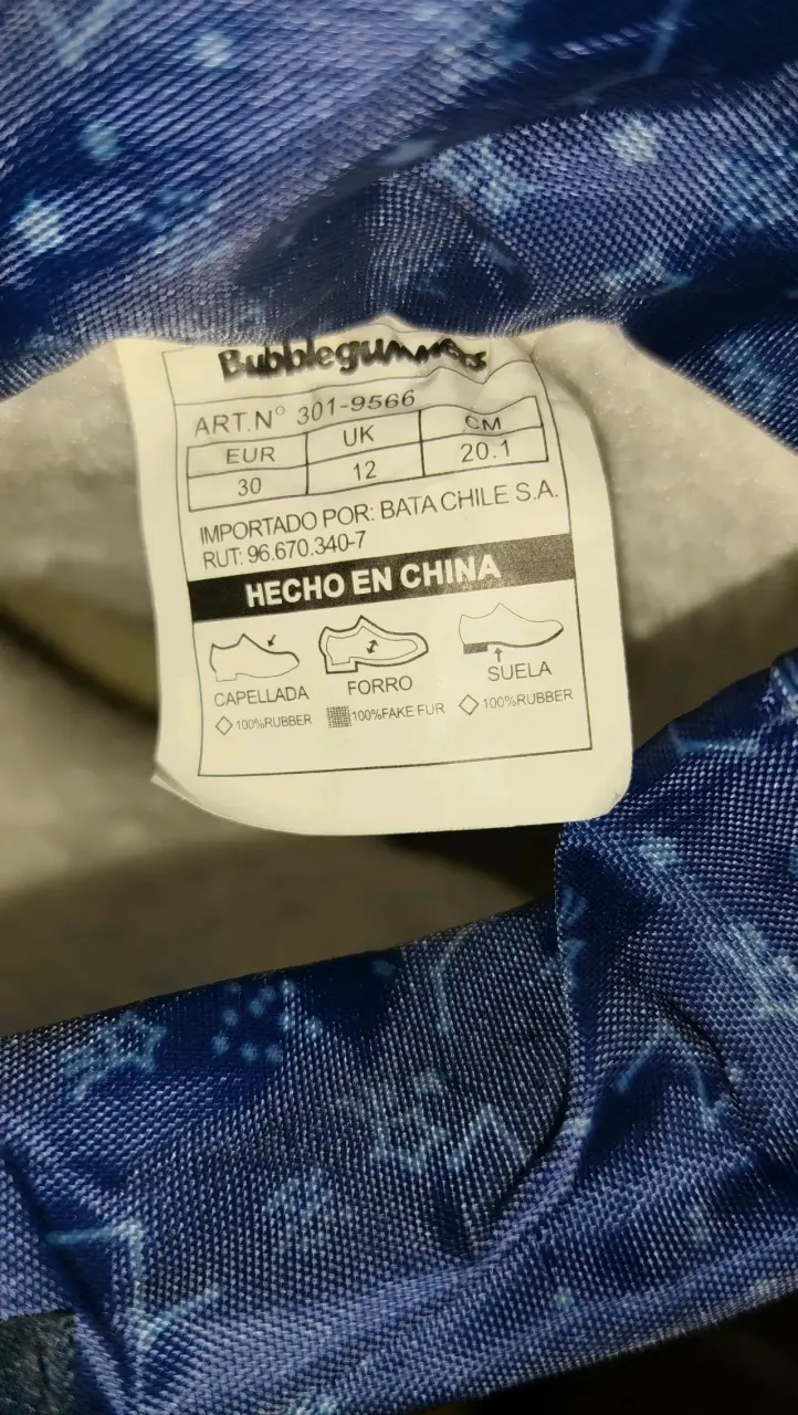 Botas de lluvia azules para niños Bubblegummers - 4