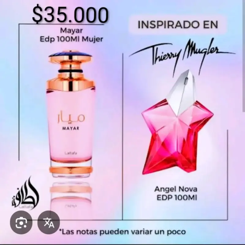 Perfume Mayar Edp 100ml Mujer Inspirado en Thierry Mugler