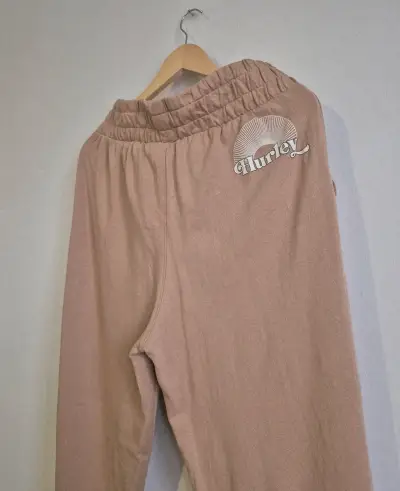 Pantalones jogger beige Hurley para mujer - miniatura 5