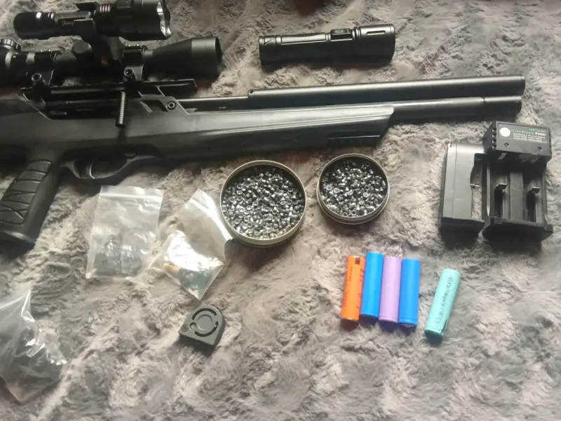 Rifle de aire comprimido con mira telescópica - 5