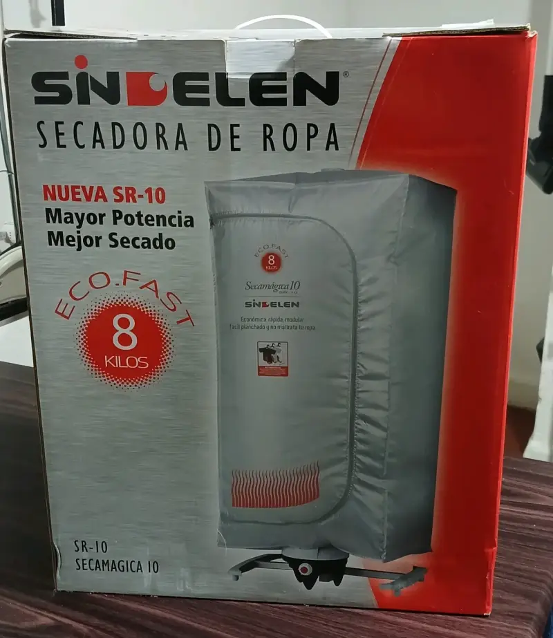 Secadora de Ropa Sindelen SR-10 Eco Fast 8 Kilos - 1