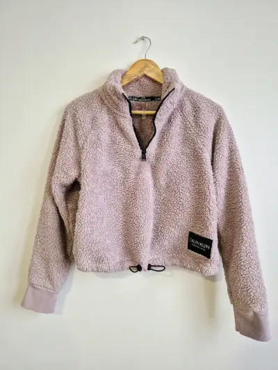 Polar de mujer Calvin Klein rosa claro - miniatura 2