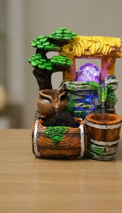 Fuente decorativa de agua con luces LED - miniatura 1