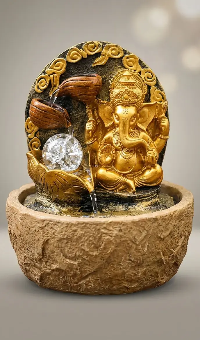 Fuente decorativa de agua con luces LED - 2