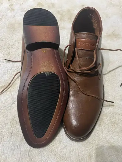 Botines de cuero marrón para hombre - miniatura 2