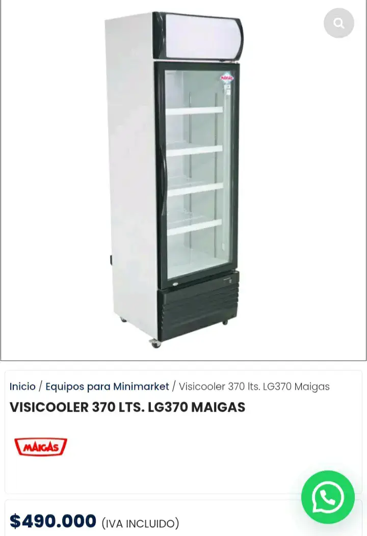 Visicooler 370 litros Maigas LG370 - 1