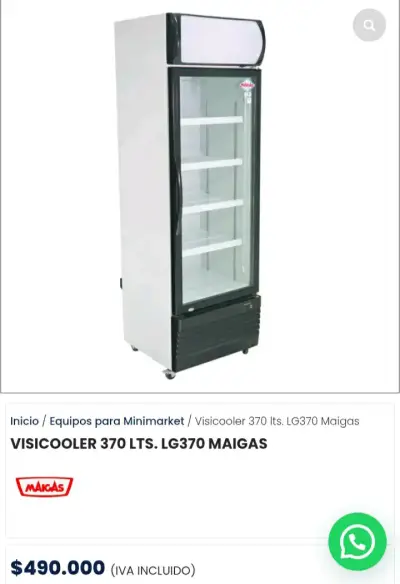 Visicooler 370 litros Maigas LG370 - miniatura 1