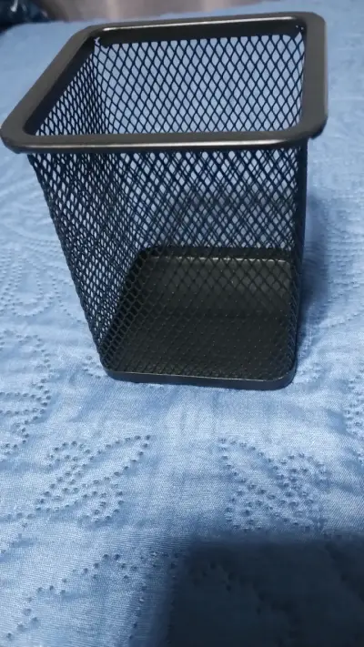 Set de organizadores de escritorio metálicos negros - miniatura 4