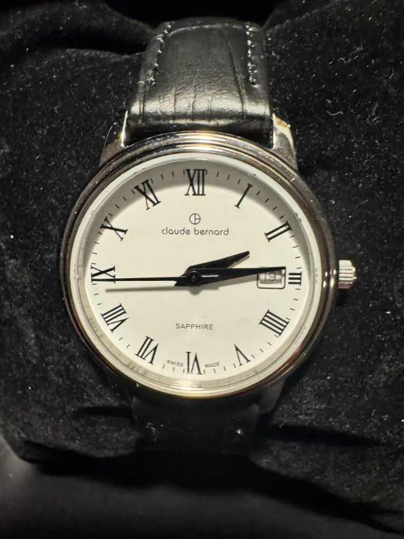 Reloj Claude Bernard de cuero negro - 2