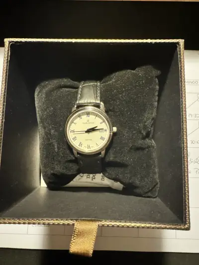 Reloj Claude Bernard de cuero negro - miniatura 3