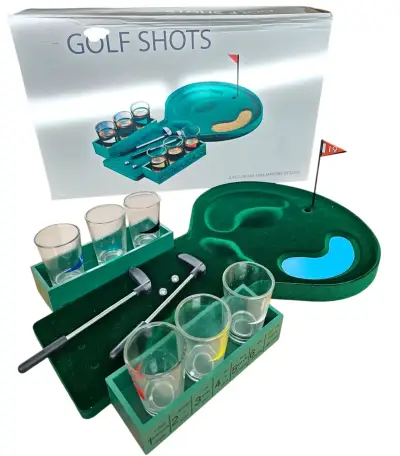 Juego de Bar Golf Shots con Vasos y Mini Palos - miniatura 1