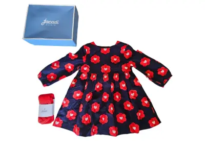 Vestido Jacadi para niña 24 m con estampado floral - miniatura 1