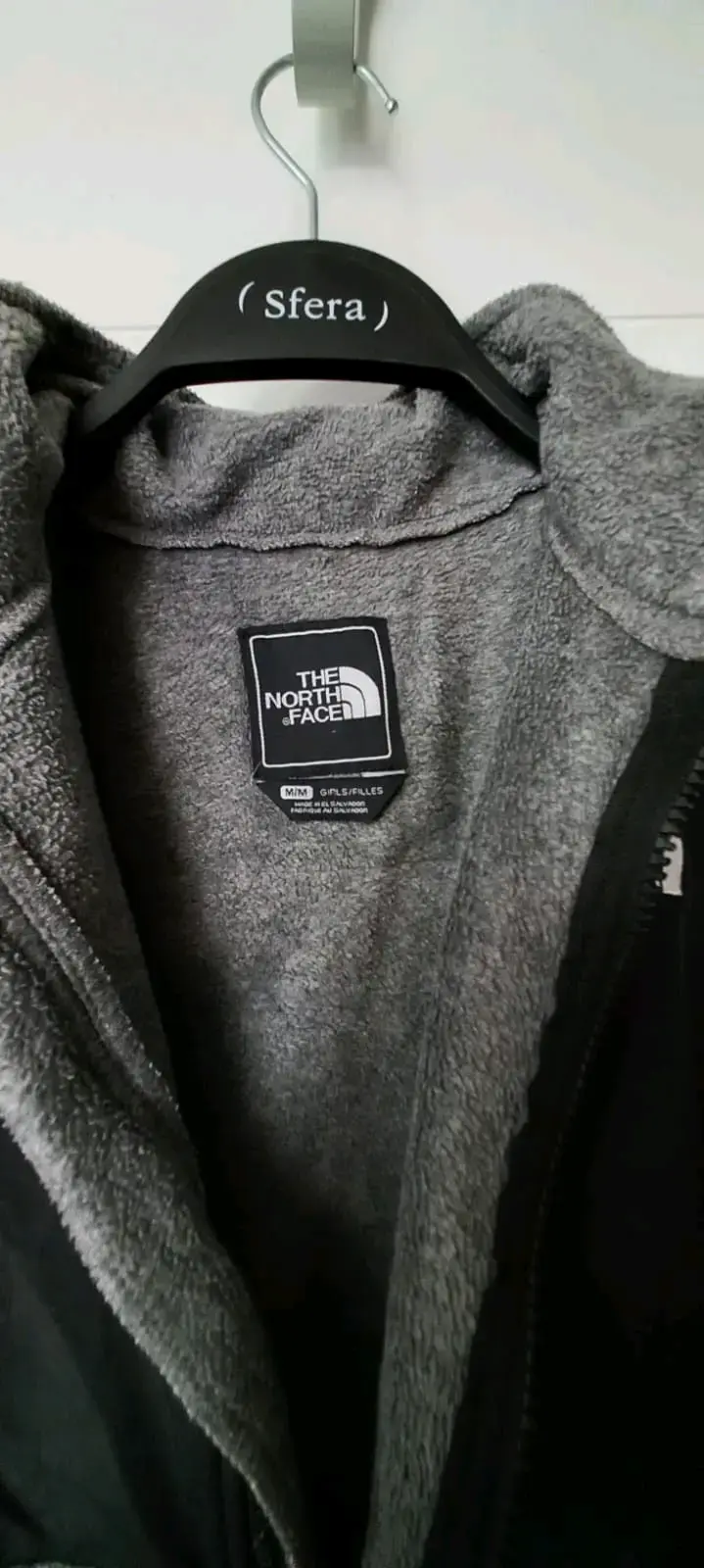 Chaqueta polar The North Face gris y negra - 3
