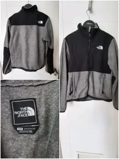 Chaqueta polar The North Face gris y negra - miniatura 6