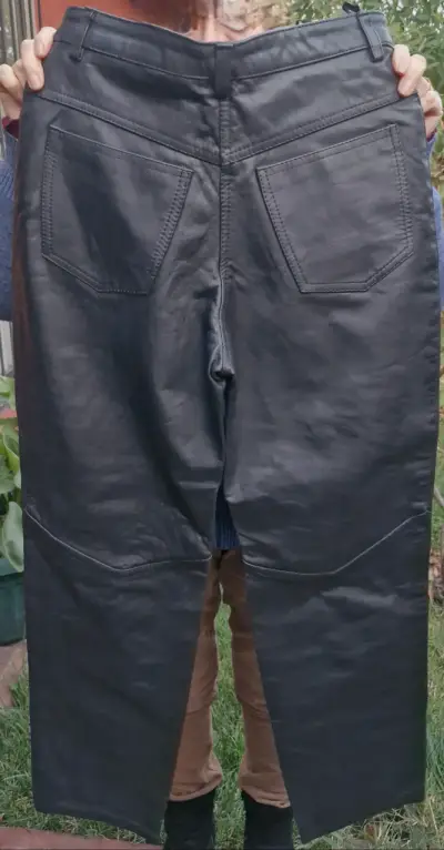 Pantalones de cuero natural Giordano talla 42 - miniatura 1