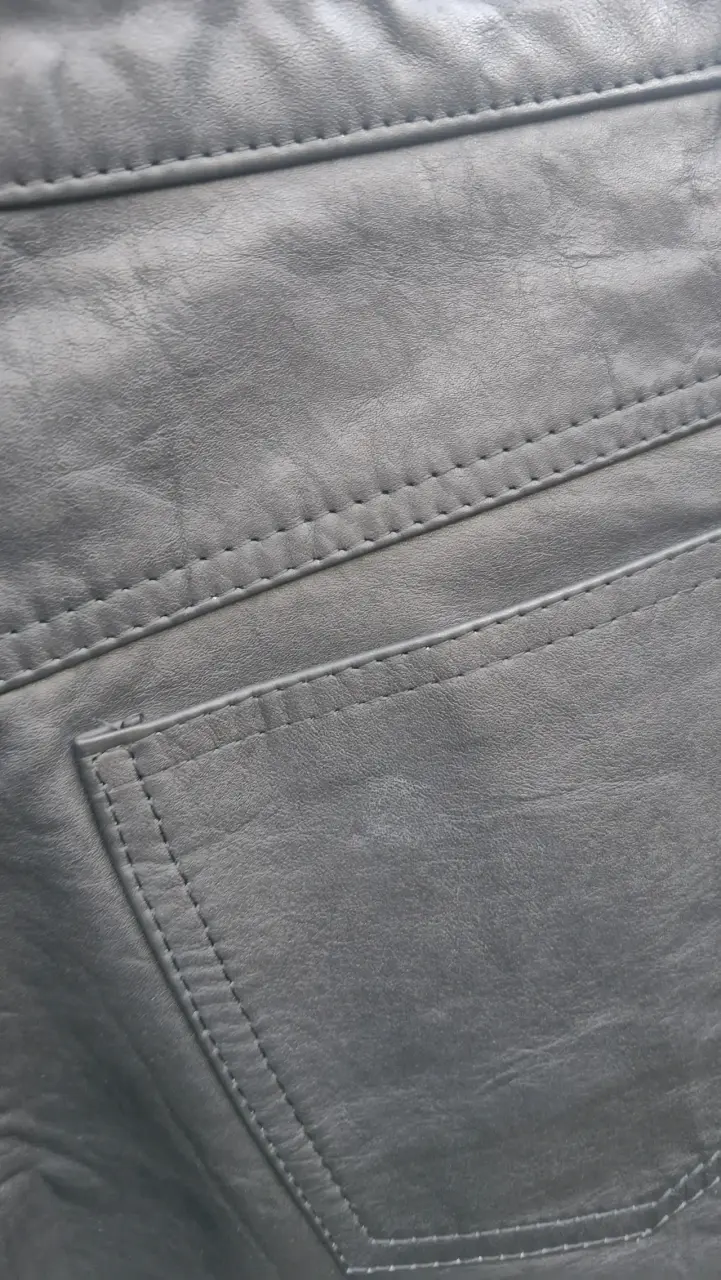Pantalones de cuero natural Giordano talla 42 - 3