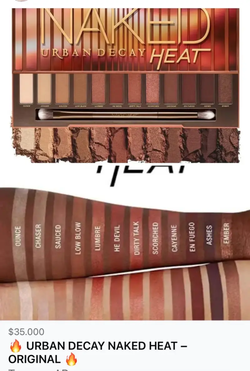 Paleta de Sombras Urban Decay Naked Heat