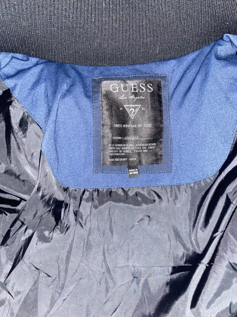 Chaqueta azul Guess para hombre Talla M - 4