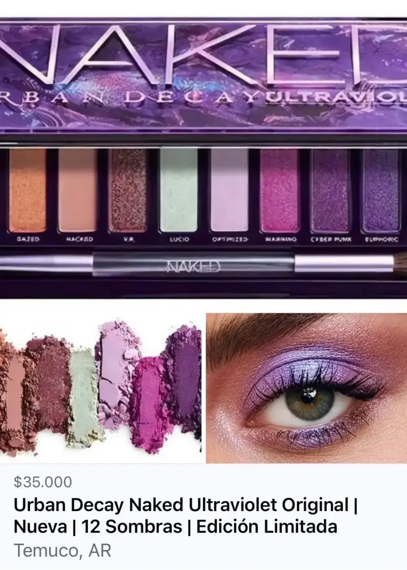 Paleta de Sombras Urban Decay Naked Ultraviolet