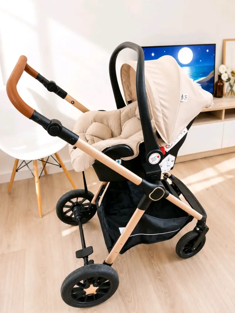 Coche bebé beige - 5