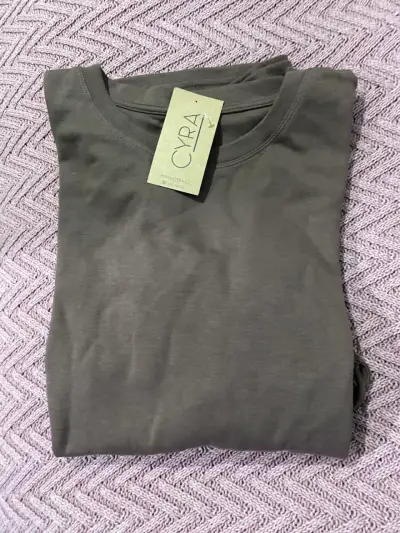 Polera manga larga café con lazos Cyra - miniatura 1