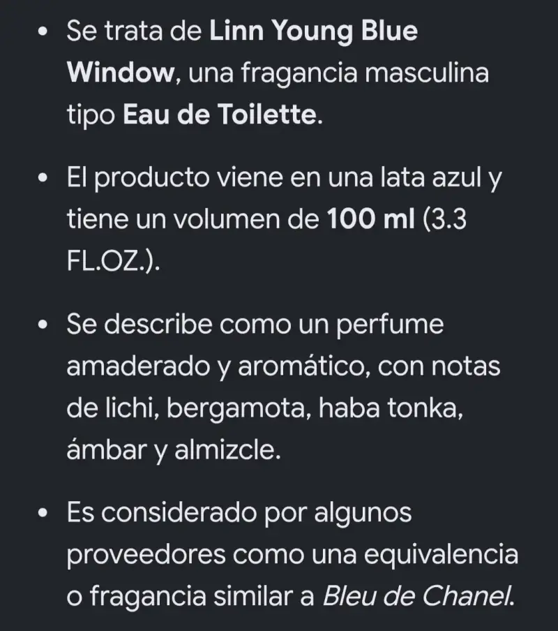 Perfume Linn Young Blue Window Eau de Toilette 100ml - 2