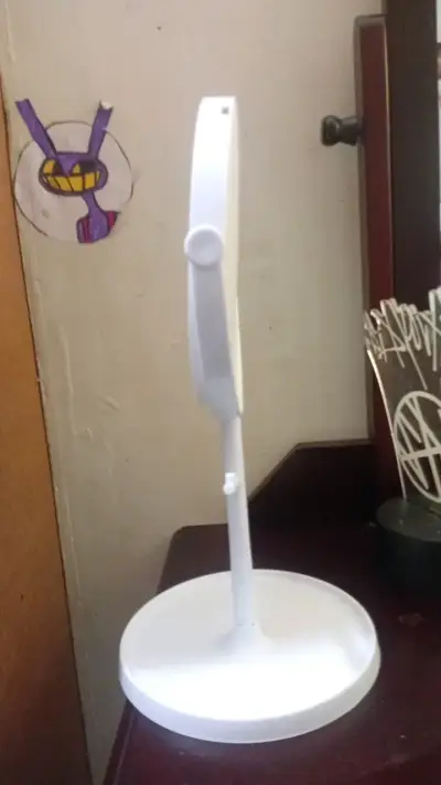 Espejo de tocador blanco con soporte - miniatura 2