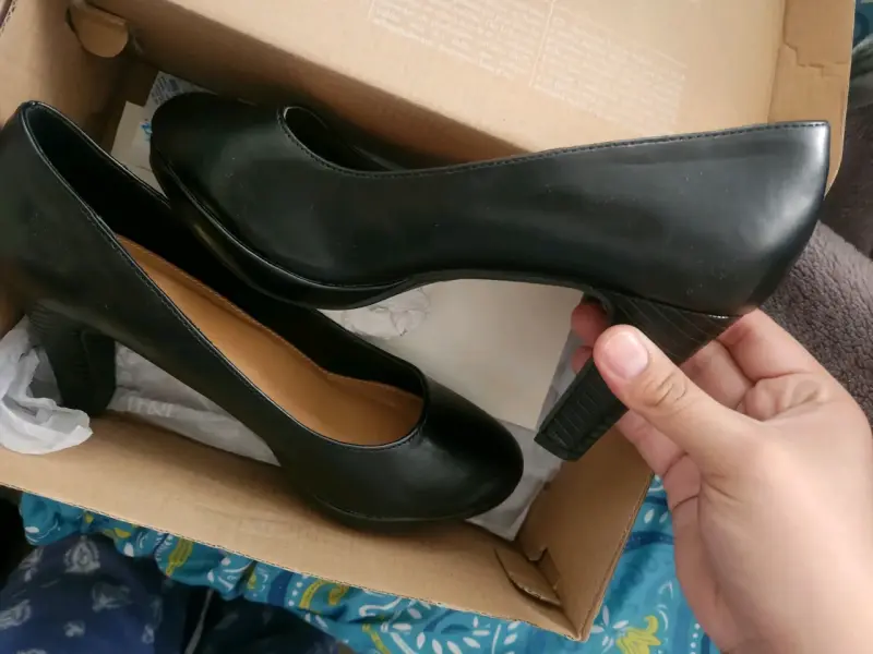 Zapatos de Tacón Negro Clásicos para Mujer - 2