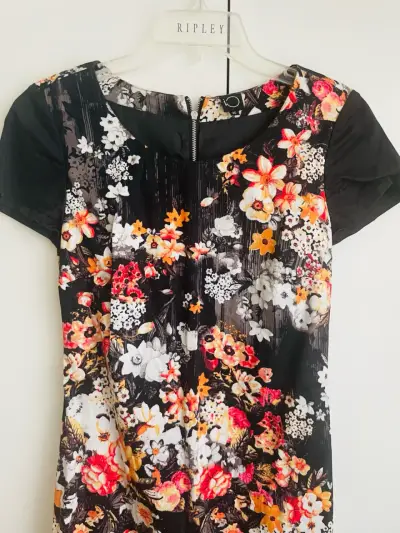 Vestido floral de manga corta para mujer iO - miniatura 1