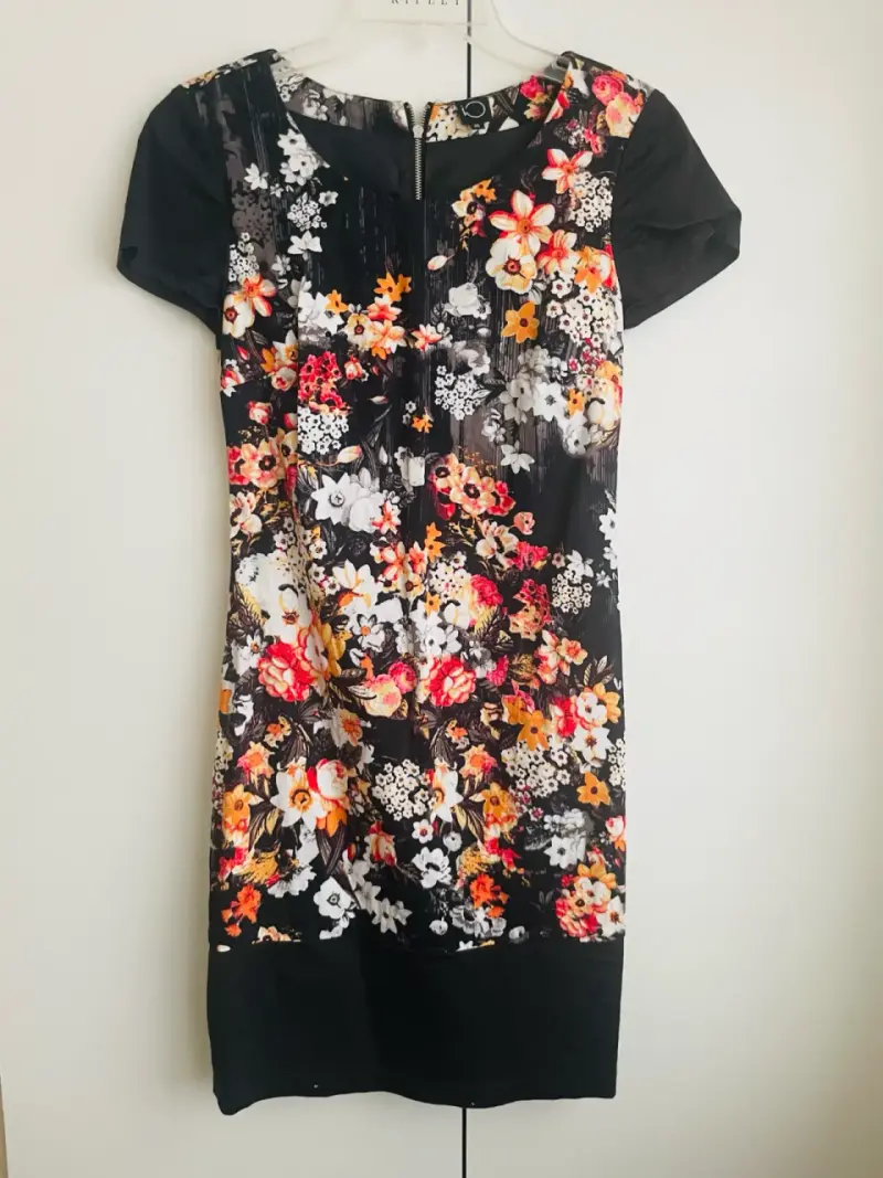 Vestido floral de manga corta para mujer iO - 3